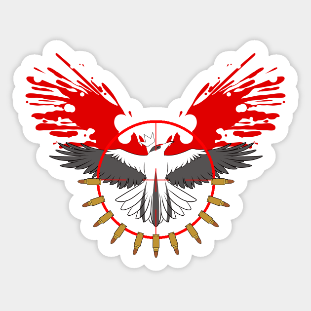 Crows of a feather Sticker by Monabysss